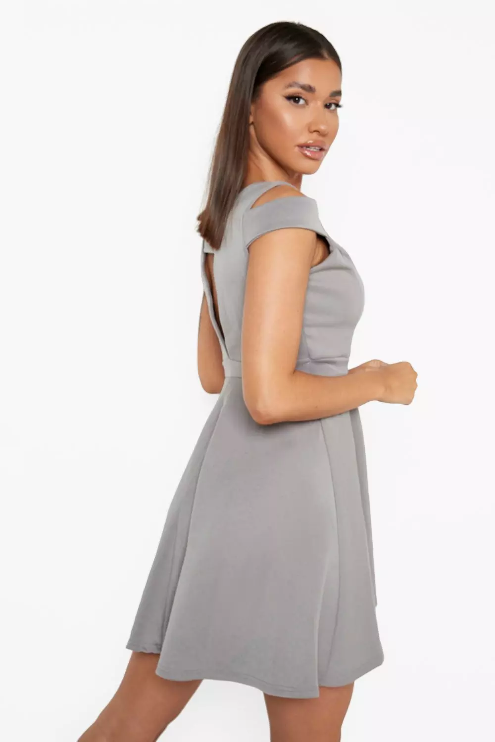 Light grey skater discount dress